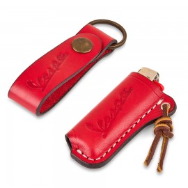 Ayı Kamp Vespa Çakmak & Anahtarlık Seti (Kırmızı)